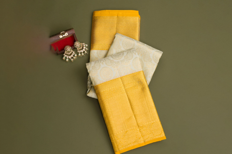 Layers of Luxury Embroidered Elegance in Yellow Lehengas